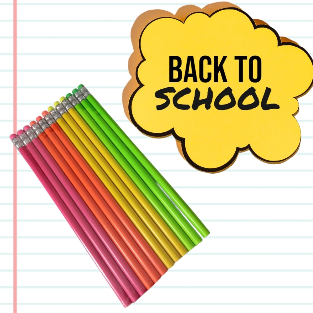 Pencils/Crayon Bright Neon Colors